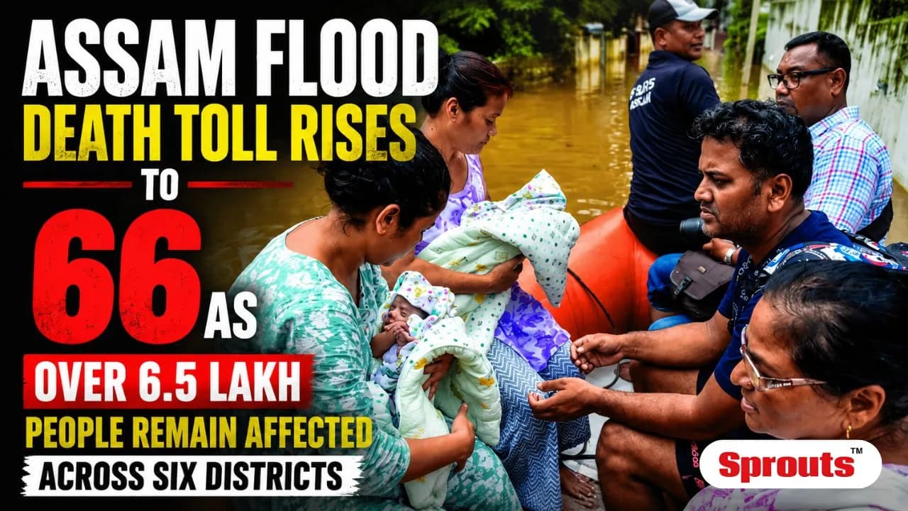 Assam Flood Claims 66 Lives as Hundreds of Villages Stay Submerged.