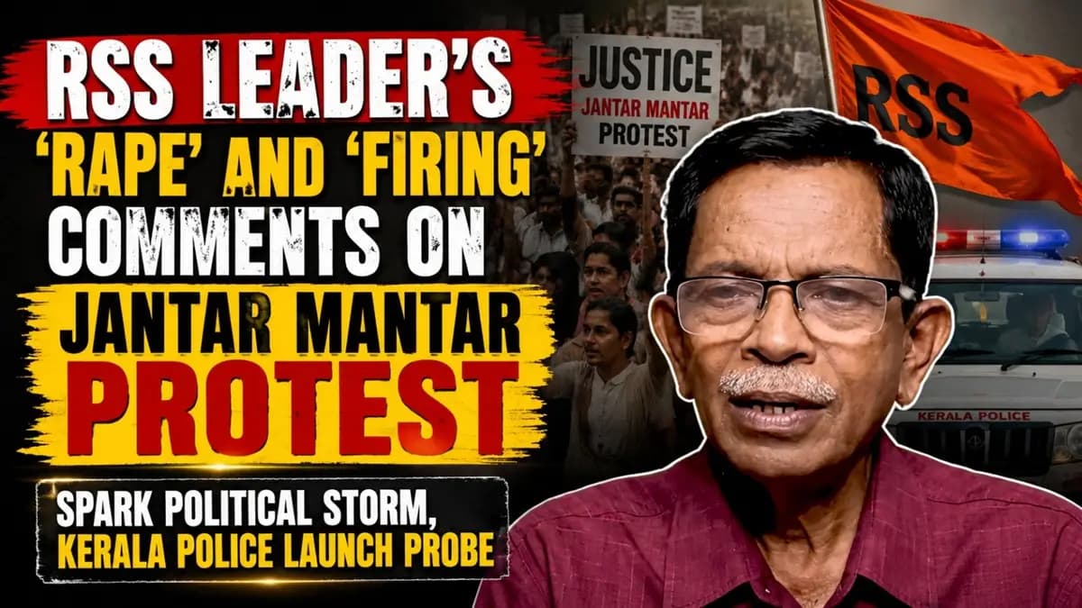 RSS Leader T G Mohandas Faces Probe Over Jantar Mantar Remarks.