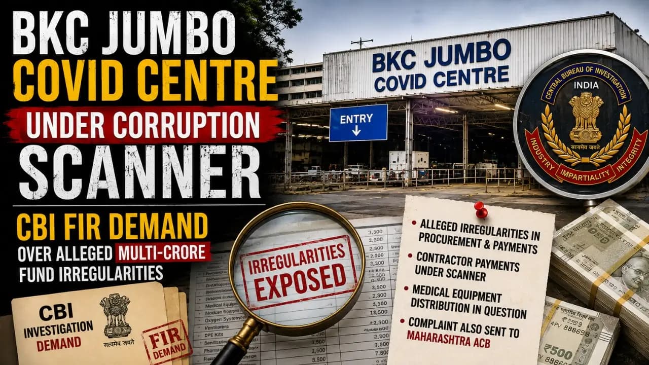 BKC Jumbo COVID Centre Under Scanner Over Alleged Fund Irregularities.
