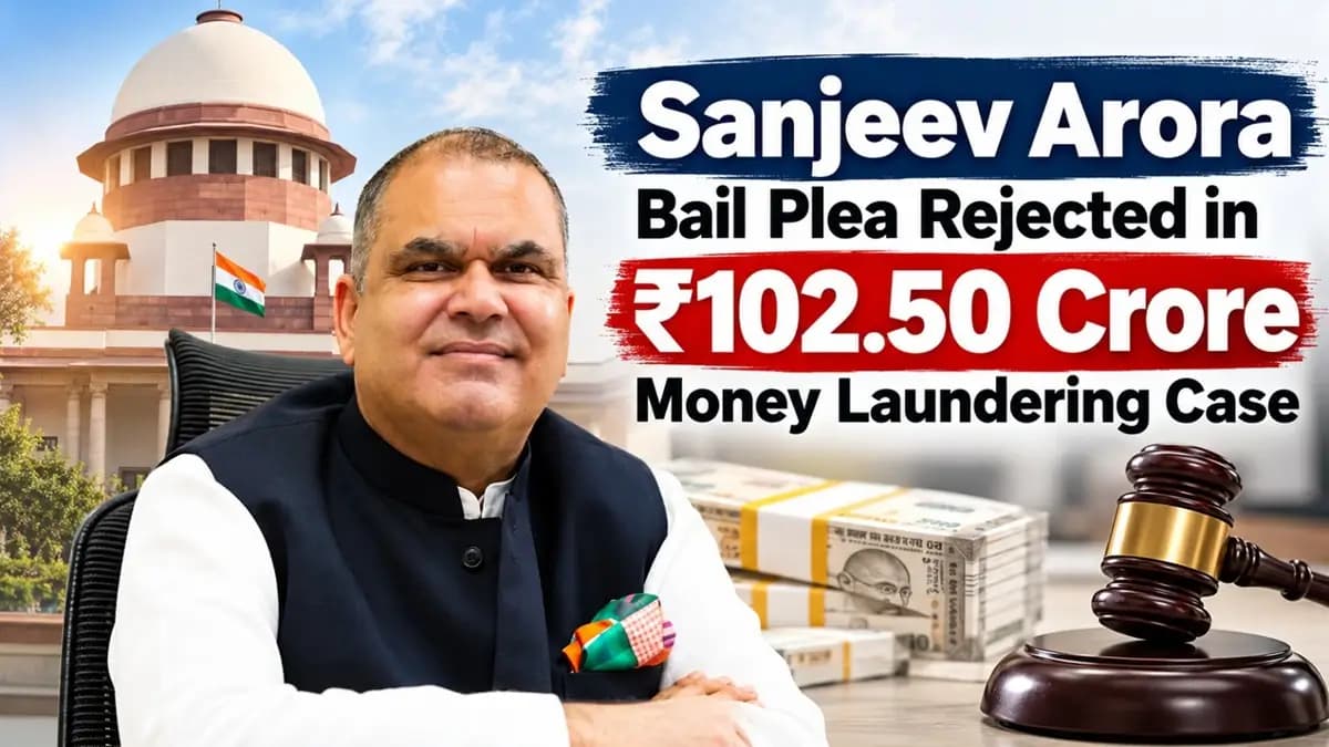 Sanjeev Arora Bail Plea Rejected in ₹102.50 Crore Money Laundering Case