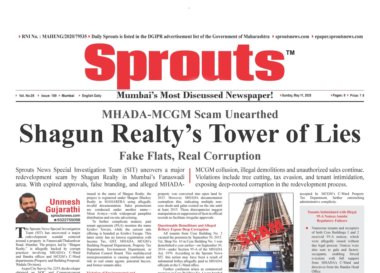 Shagun Realty Scam: Fake Flats & MHADA-MCGM Nexus Bared.