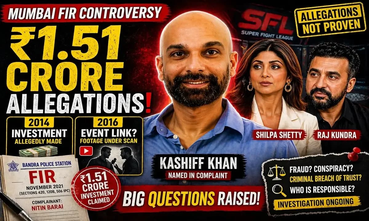 SFL FIR case names Shilpa Shetty, Raj Kundra and others over alleged investment dispute.