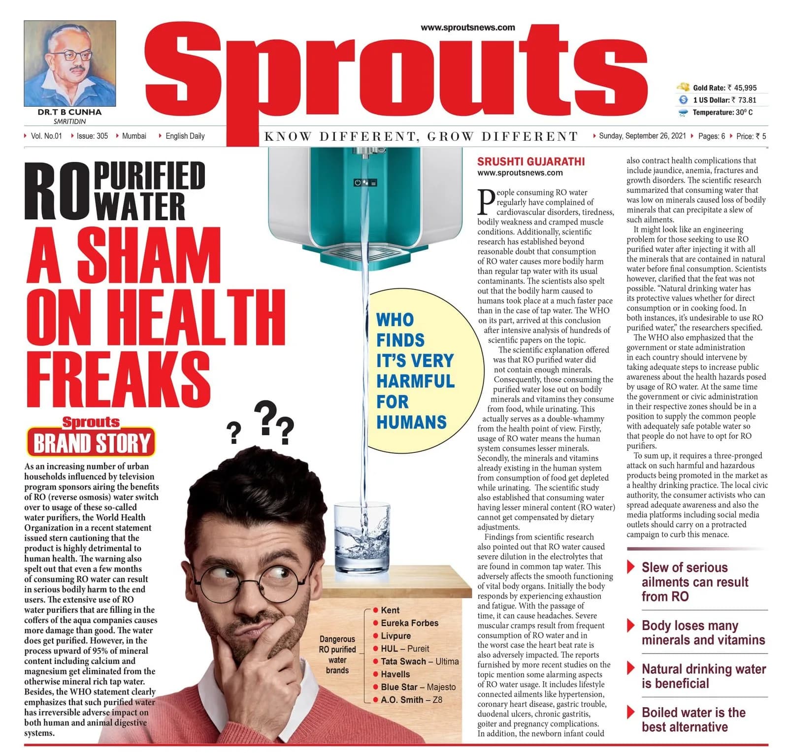 RO purified water a sham on health freaks