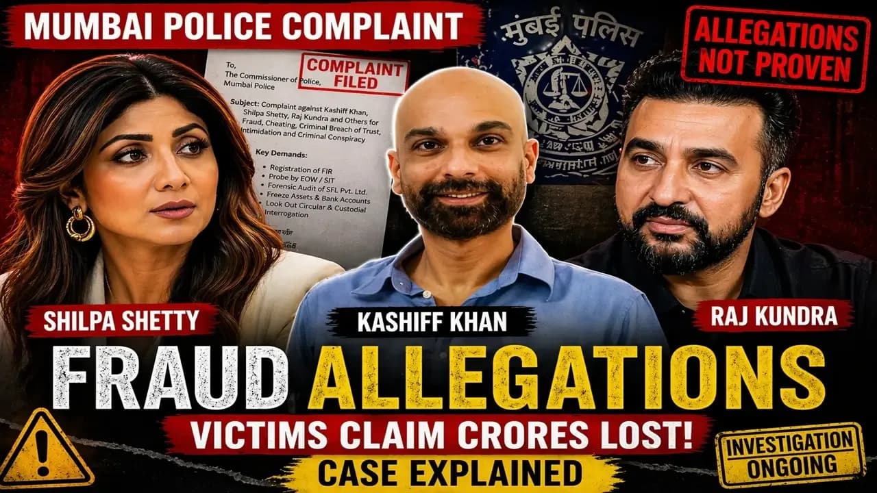 Joint complaint alleges financial fraud and delayed action involving Kashiff Khan, Shilpa Shetty & Raj Kundra.