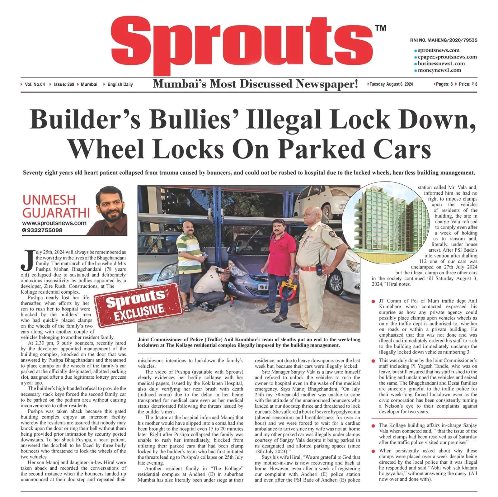 "Builder Bullies" Illegal Lock Down, Wheel Locks On Parked Cars.